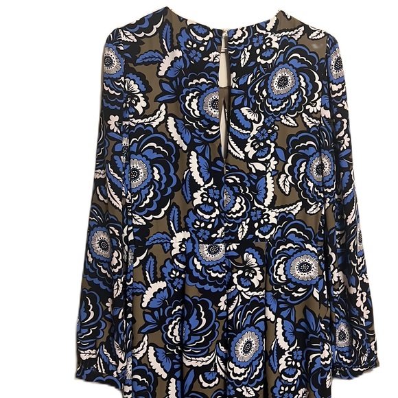 Express, Casual, Front/Back Keyhole, Long Sleeve jumpsuit, Multi, Size 6 - Picture 5 of 10